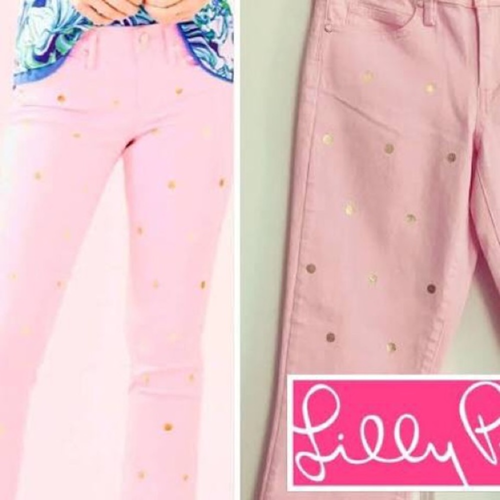 Lilly Pulitzer Pink Jeans Denim Pants